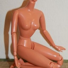 Тановое шарнирное тело  Милли Noix De Rome (Япония) для кукол 1/6