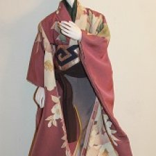 Лиловое шелковое кимоно для кукол SD13-70+