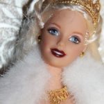 Винтажная Barbie Holiday Celebration Special Edition 2000 Doll Millennium Glass Ornament