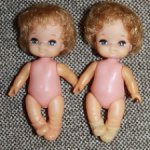 Винтажные сестрички Ликки 1 поколения Мики и Маки компании Такара