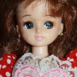 Сероглазая Licca-chan с каштановыми волосами раннего 4 поколения компании Такара