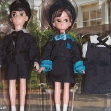 Винтажные брелоки Takara Licca keychan  - Ликка и Ватару