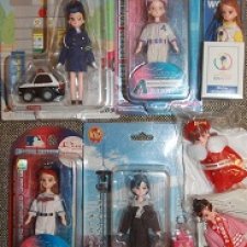 Винтажные брелоки Takara Licca keychan по мотивам выпусков 1 поколения Ликки