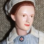 Винтажная шарнирная медсестра с аксессуарами