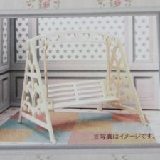 Сборные садовые качели Wood Craft для кукол 1/12