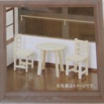 Сборный набор для кухни (столик и стулья) Wood Craft для кукол 1/12