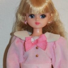 Ранняя японская Licca-chan 4 поколения с длинными волнистыми волосами