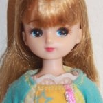 Ранняя голубоглазая Licca-chan 4 поколения компании Такара с длинными светлыми волосами