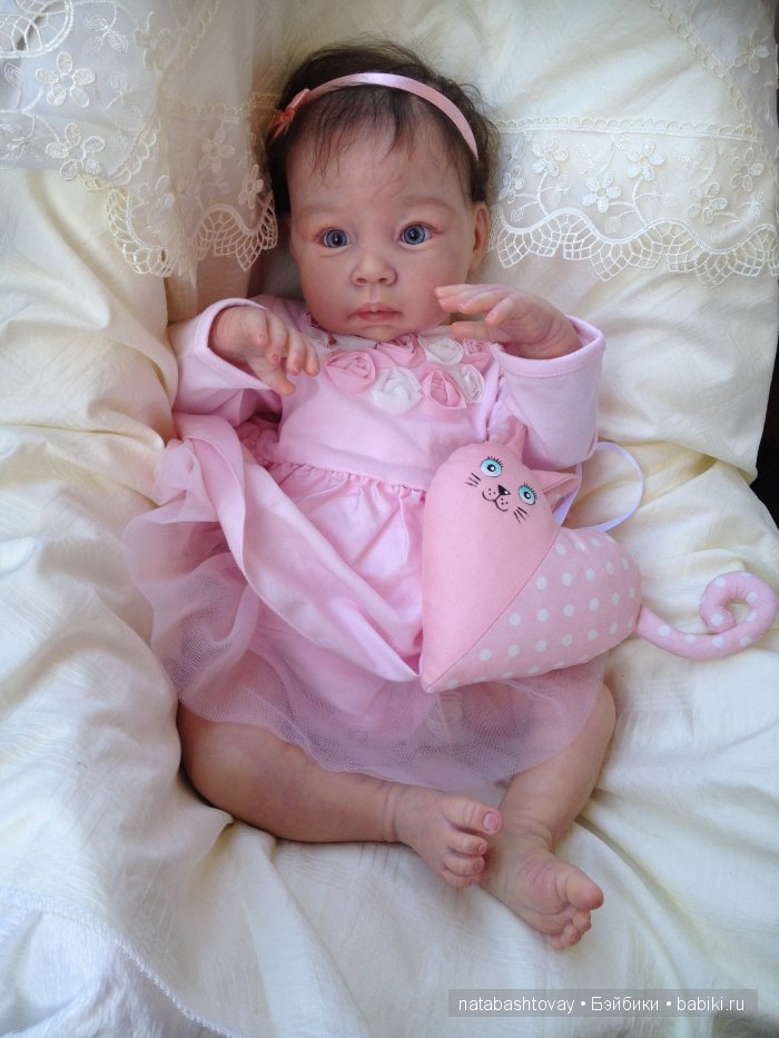 Малышка Розочка, кукла реборн Натальи Баштовой