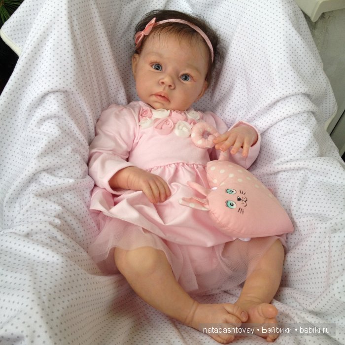 Малышка Розочка, кукла реборн Натальи Баштовой