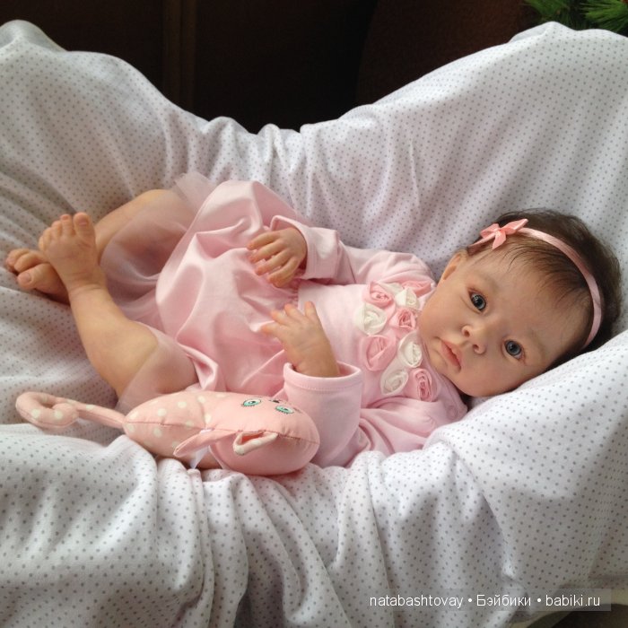 Малышка Розочка, кукла реборн Натальи Баштовой