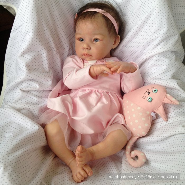 Малышка Розочка, кукла реборн Натальи Баштовой