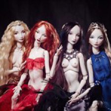 Коллекция шарнирных фарфоровых кукол "Райские птицы"