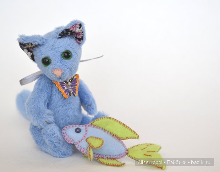 Игрушка ручной работы Котик (фото 5)