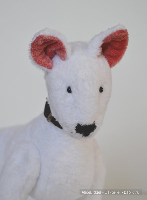 Маленький белый пёсик, игрушка ручной работы (фото 3)