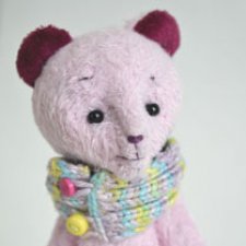 Розовый тедди мишка