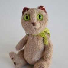 Весенний котик. Игрушка ручной работы