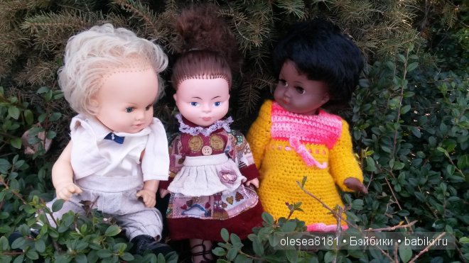 Прогулка в парке с винтажными куколками (фото 9)