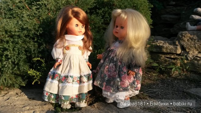 Прогулка в парке с винтажными куколками