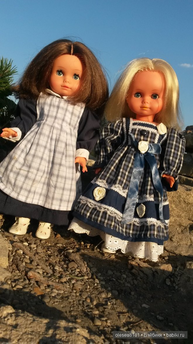 Прогулка в парке с винтажными куколками