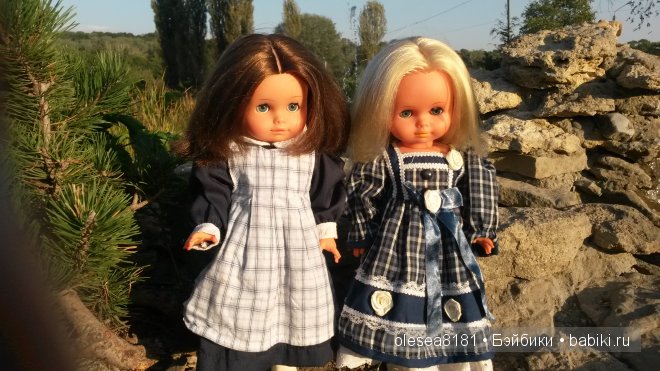 Прогулка в парке с винтажными куколками