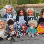 Прогулка в парке с винтажными куколками.