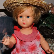 Послевоенная французская кукла Roselyne от GeGe. Made in France. До Нового Года скидка -10%!