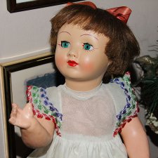 Супер скидка! Старая цена 7700 руб! Антикварная итальянская кукла от Samco. В родной коробке