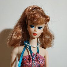 Репродукция самой первой Barbie 1958 г. Состояние новой куклы.