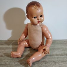 Антикварный целлулоидный пупс от немецкой Minerva. Рост - 63 см