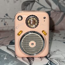 Колонка в форме ретро радио Divoom Beetle FM Bluetooth Pink