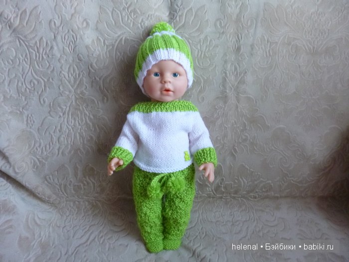 Вязаные комплекты для кукол-пупсов Baby Born (фото 2)