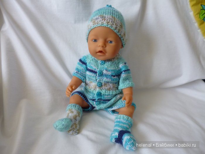 Вязаные комплекты для кукол-пупсов Baby Born