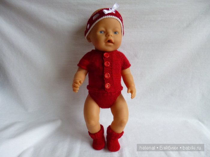 Вязаные комплекты для кукол-пупсов Baby Born