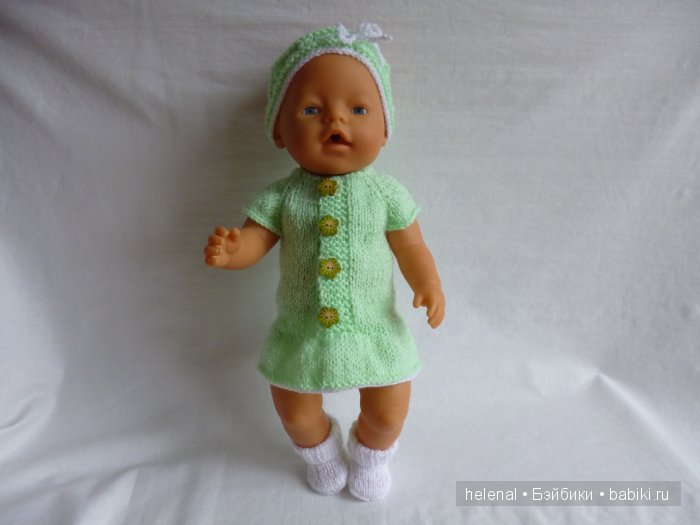Вязаные комплекты для кукол-пупсов Baby Born