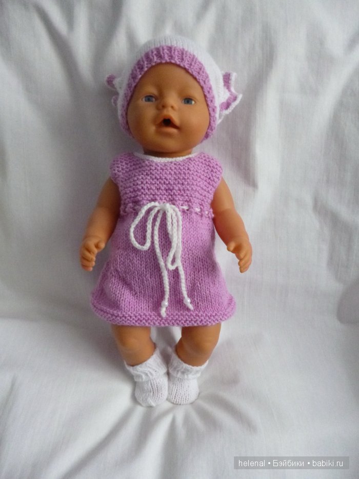 Вязаные комплекты для кукол-пупсов Baby Born (фото 9)