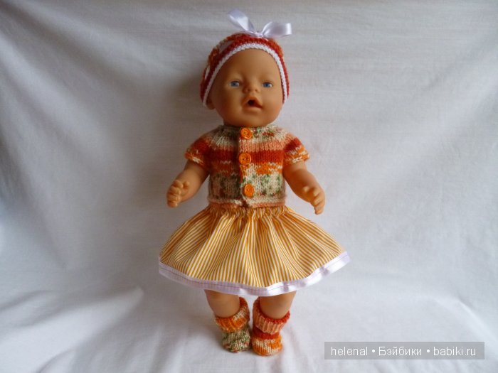 Вязаные комплекты для кукол-пупсов Baby Born