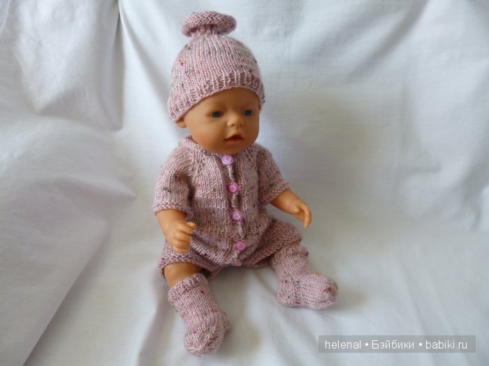Вязаные комплекты для кукол-пупсов Baby Born
