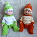 Вязаные комплекты для кукол-пупсов Baby Born
