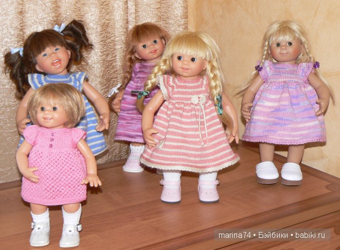 Мои модницы или простенькие вязаные платьица для девочек-вихтелей (фото 7)