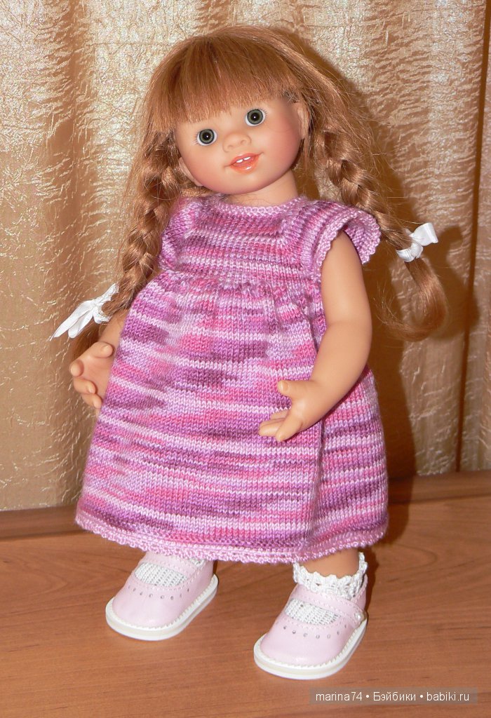 Мои модницы или простенькие вязаные платьица для девочек-вихтелей (фото 10)
