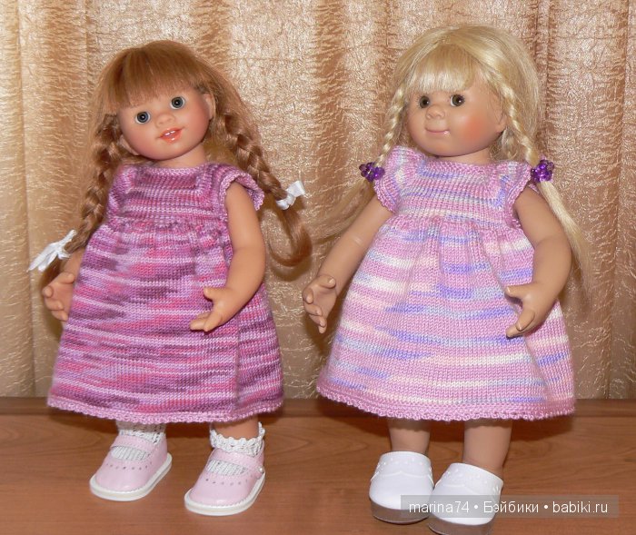 Мои модницы или простенькие вязаные платьица для девочек-вихтелей (фото 8)