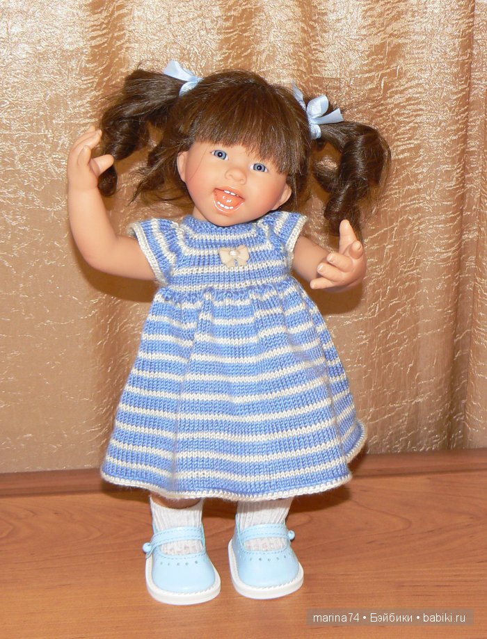 Мои модницы или простенькие вязаные платьица для девочек-вихтелей