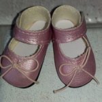 Туфельки для кукол Paola Reina (розовые перламутровые и бордовые)