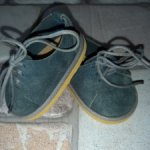 "Замшевые" ботиночки для Вихтеля (серо-синие и бежевые).