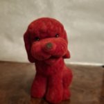 Игрушка Собака красная флок Эстонская ССР