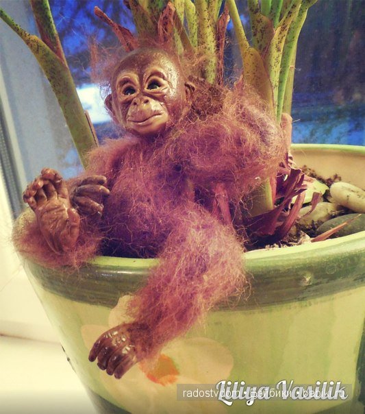 В дебрях джунглей. Игрушка ручной работы