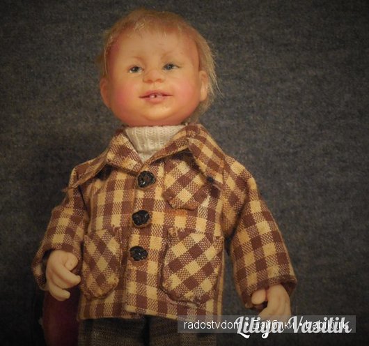 Портретная игрушка по фото - любимый муж в детстве (фото 5)