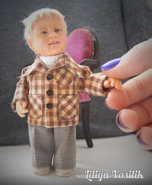 Портретная игрушка по фото - любимый муж в детстве (фото 6)