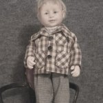 Портретная игрушка по фото - любимый муж в детстве